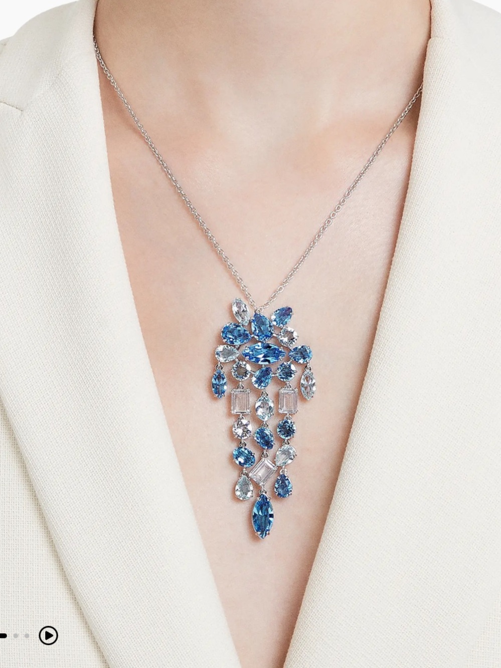 Swarovski 

Gema Rhodium-Plated & Swarovski Crystal Pendant Necklace